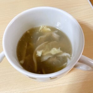 あっさり美味しい 舞茸のコンソメスープ